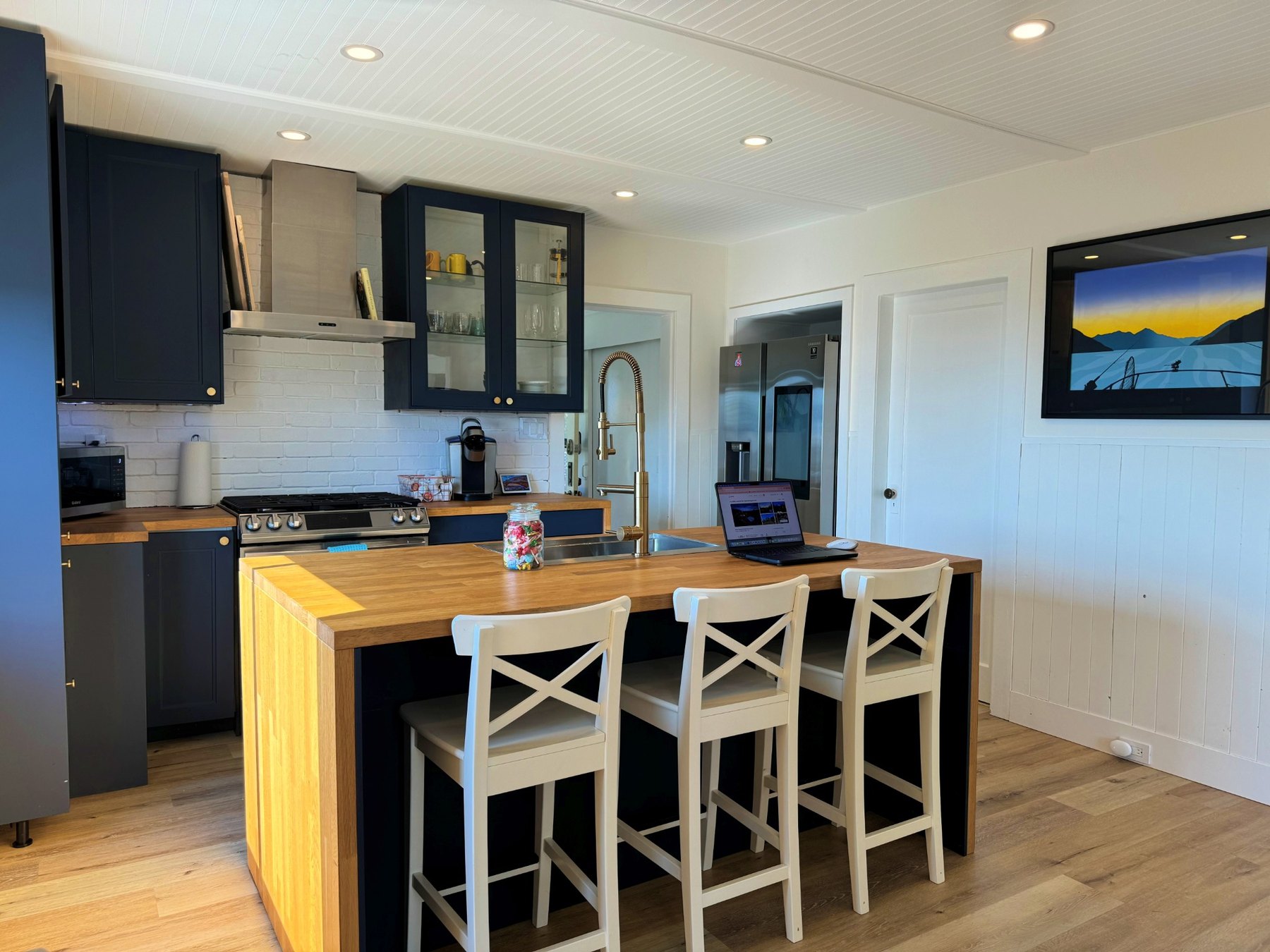 Modern kitchen island